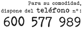 Teléfono: +34 600 577 989